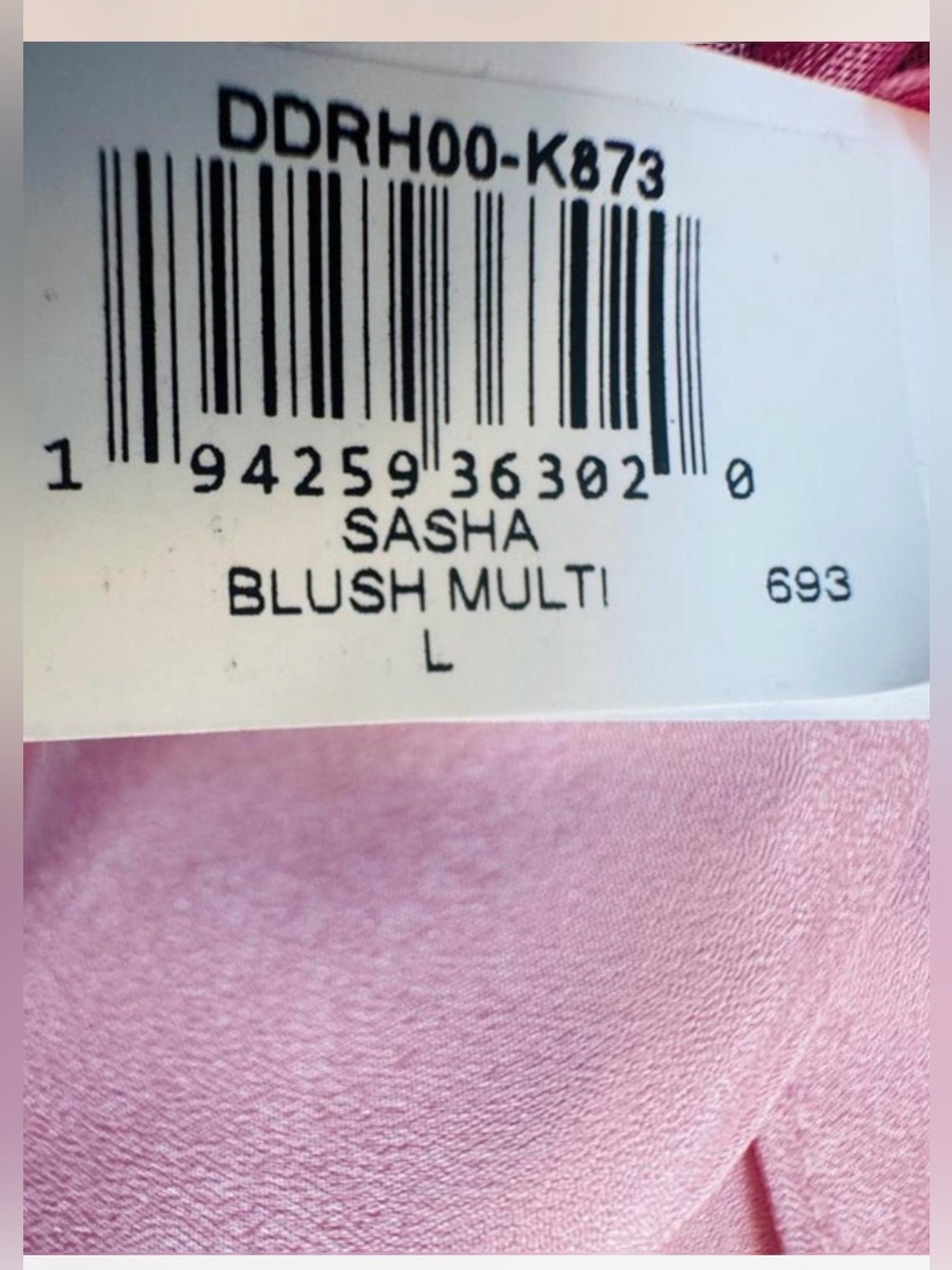 Dress the Population Sasha Strapless Rosette Mini Dress Pink Blush NWT Size L - Picture 6 of 12